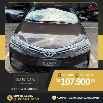 TOYOTA COROLLA 2.0 XEI 16V FLEX 4P AUTOMÁTICO TOYOTA COROLLA 2.0 XEI 16V FLEX 4P AUTOMÁTICO