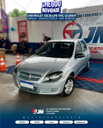 CHEVROLET CELTA 1.0 MPFI VHCE LIFE 8V FLEX 4P MANUAL CHEVROLET CELTA 1.0 MPFI VHCE LIFE 8V FLEX 4P MANUAL