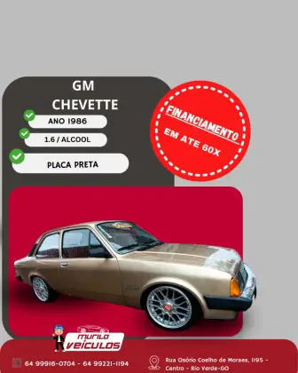 CHEVROLET CHEVETTE 1.6 L 8V ÁLCOOL 2P MANUAL