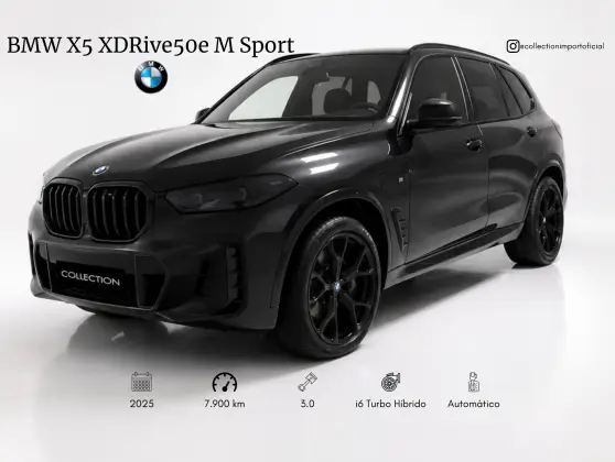BMW X5 3.0 I6 TURBO HÍBRIDO XDRIVE50E M SPORT AUTOMÁTICO BMW X5 3.0 I6 TURBO HÍBRIDO XDRIVE50E M SPORT AUTOMÁTICO