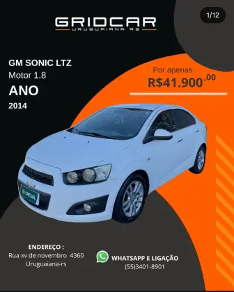 CHEVROLET SONIC 1.6 LTZ 16V FLEX 4P AUTOMÁTICO CHEVROLET SONIC 1.6 LTZ 16V FLEX 4P AUTOMÁTICO