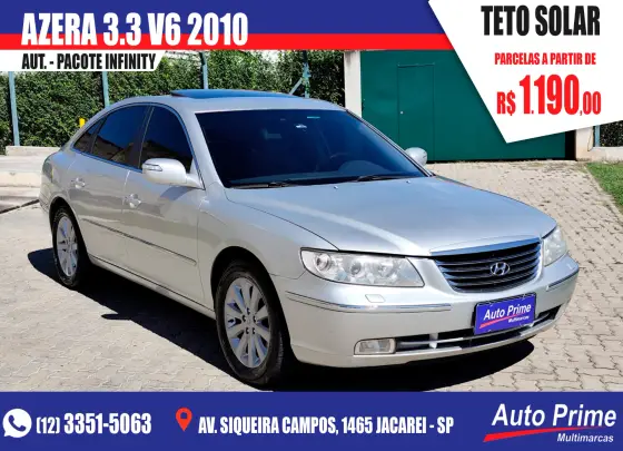 HYUNDAI AZERA 3.3 MPFI GLS SEDAN V6 24V GASOLINA 4P AUTOMÁTICO HYUNDAI AZERA 3.3 MPFI GLS SEDAN V6 24V GASOLINA 4P AUTOMÁTICO