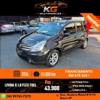 NISSAN LIVINA 1.8 S 16V FLEX 4P AUTOMÁTICO