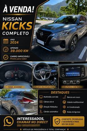 NISSAN KICKS 1.6 16V FLEXSTART ADVANCE XTRONIC