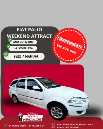 FIAT PALIO 1.4 MPI ATTRACTIVE WEEKEND 8V FLEX 4P MANUAL