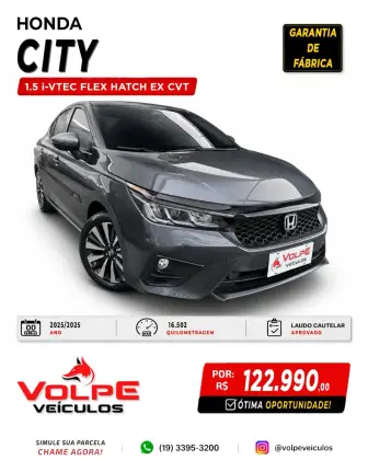 HONDA CITY 1.5 i-VTEC FLEX HATCH EX CVT