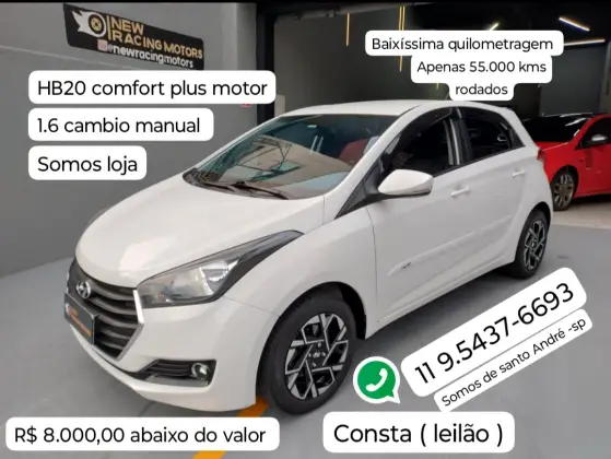 HYUNDAI HB20 1.6 COMFORT PLUS 16V FLEX 4P MANUAL