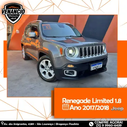 JEEP RENEGADE 1.8 16V FLEX LIMITED 4P AUTOMÁTICO JEEP RENEGADE 1.8 16V FLEX LIMITED 4P AUTOMÁTICO