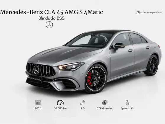 MERCEDES-BENZ CLA 45 AMG 2.0 CGI GASOLINA S 4MATIC SPEEDSHIFT