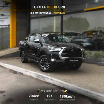 TOYOTA HILUX 2.8 D-4D TURBO DIESEL CD SRX 4X4 AUTOMÁTICO TOYOTA HILUX 2.8 D-4D TURBO DIESEL CD SRX 4X4 AUTOMÁTICO