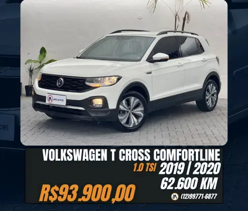 VOLKSWAGEN T-CROSS 1.0 200 TSI TOTAL FLEX COMFORTLINE AUTOMÁTICO