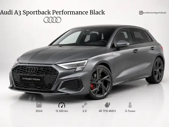 AUDI A3 2.0 40 TFSI MHEV SPORTBACK PERFORMANCE BLACK S-TRONIC