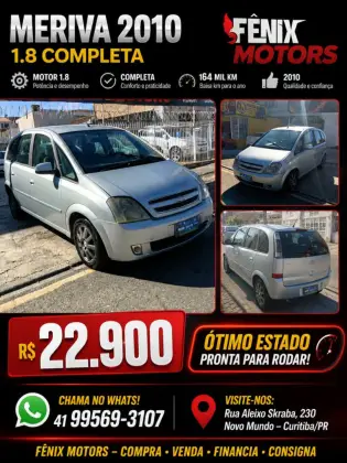 CHEVROLET MERIVA 1.8 MPFI EXPRESSION 8V FLEX 4P MANUAL CHEVROLET MERIVA 1.8 MPFI EXPRESSION 8V FLEX 4P MANUAL
