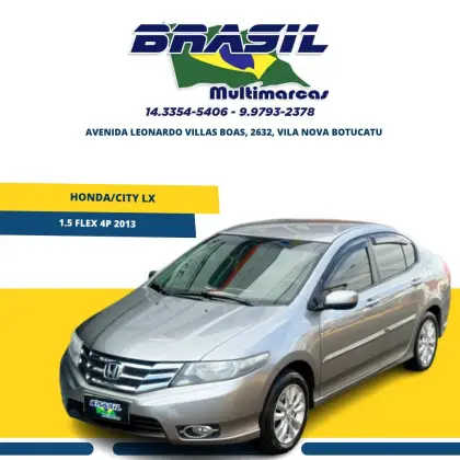 HONDA CITY 1.5 LX 16V FLEX 4P MANUAL HONDA CITY 1.5 LX 16V FLEX 4P MANUAL