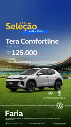 VOLKSWAGEN TERA 1.0 170 TSI COMFORT AUTOMÁTICO VOLKSWAGEN TERA 1.0 170 TSI COMFORT AUTOMÁTICO