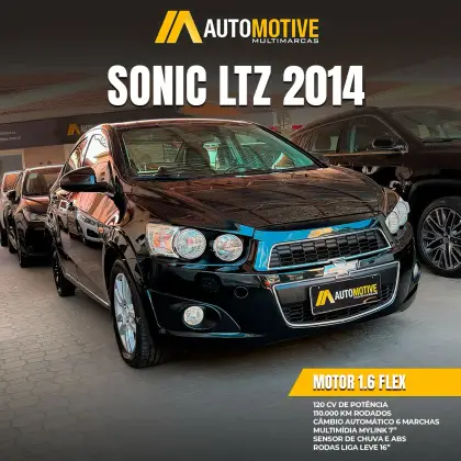 CHEVROLET SONIC 1.6 LTZ 16V FLEX 4P AUTOMÁTICO CHEVROLET SONIC 1.6 LTZ 16V FLEX 4P AUTOMÁTICO