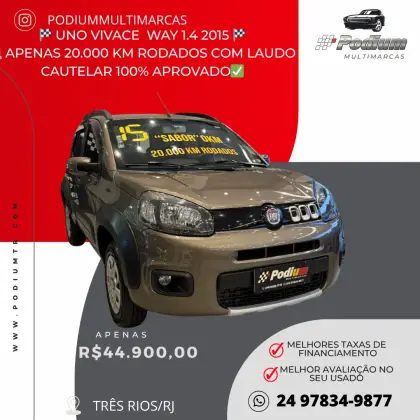FIAT UNO 1.4 EVO WAY 8V FLEX 4P MANUAL