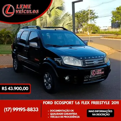 FORD ECOSPORT 1.6 XLT FREESTYLE 8V FLEX 4P MANUAL FORD ECOSPORT 1.6 XLT FREESTYLE 8V FLEX 4P MANUAL