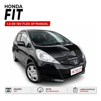HONDA FIT 1.4 DX 16V FLEX 4P MANUAL HONDA FIT 1.4 DX 16V FLEX 4P MANUAL