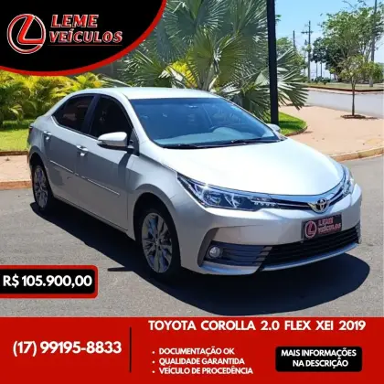 TOYOTA COROLLA 2.0 XEI 16V FLEX 4P AUTOMÁTICO TOYOTA COROLLA 2.0 XEI 16V FLEX 4P AUTOMÁTICO