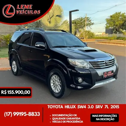 TOYOTA HILUX SW4 3.0 SRV 4X4 7 LUGARES 16V TURBO INTERCOOLER DIESEL 4P AUTOMÁTICO TOYOTA HILUX SW4 3.0 SRV 4X4 7 LUGARES 16V TURBO INTERCOOLER DIESEL 4P AUTOMÁTICO