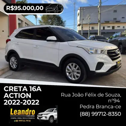 HYUNDAI CRETA 1.6 16V FLEX ACTION AUTOMÁTICO HYUNDAI CRETA 1.6 16V FLEX ACTION AUTOMÁTICO