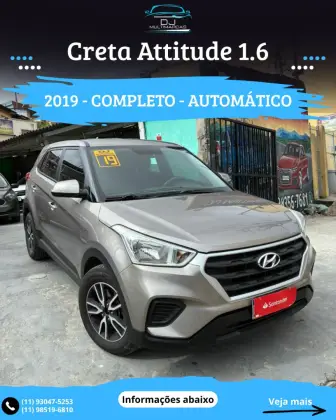 HYUNDAI CRETA 1.6 16V FLEX ATTITUDE AUTOMÁTICO HYUNDAI CRETA 1.6 16V FLEX ATTITUDE AUTOMÁTICO
