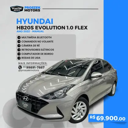 HYUNDAI HB20S 1.0 12V FLEX EVOLUTION MANUAL HYUNDAI HB20S 1.0 12V FLEX EVOLUTION MANUAL
