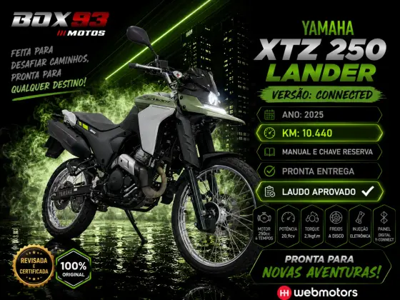 YAMAHA XTZ 250 LANDER CONNECTED YAMAHA XTZ 250 LANDER CONNECTED
