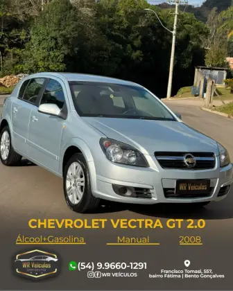 CHEVROLET VECTRA 2.0 MPFI GT HATCH 8V FLEX 4P MANUAL CHEVROLET VECTRA 2.0 MPFI GT HATCH 8V FLEX 4P MANUAL
