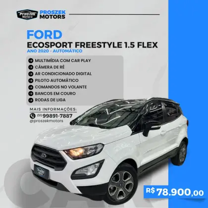 FORD ECOSPORT 1.5 TI-VCT FLEX FREESTYLE AUTOMÁTICO FORD ECOSPORT 1.5 TI-VCT FLEX FREESTYLE AUTOMÁTICO