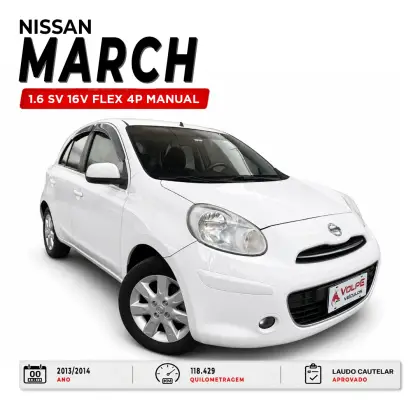 NISSAN MARCH 1.6 SV 16V FLEX 4P MANUAL