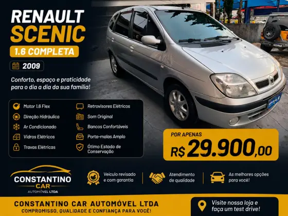 RENAULT SCÉNIC 1.6 EXPRESSION 16V FLEX 4P MANUAL RENAULT SCÉNIC 1.6 EXPRESSION 16V FLEX 4P MANUAL