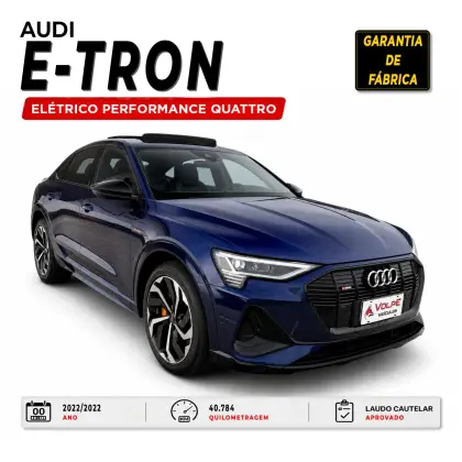 AUDI E-TRON ELÉTRICO SPORTBACK PERFORMANCE QUATTRO AUDI E-TRON ELÉTRICO SPORTBACK PERFORMANCE QUATTRO