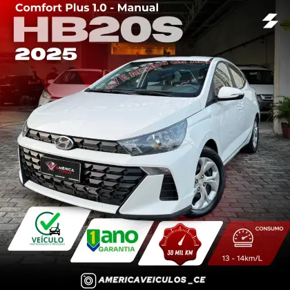 HYUNDAI HB20S 1.0 12V FLEX COMFORT PLUS MANUAL HYUNDAI HB20S 1.0 12V FLEX COMFORT PLUS MANUAL