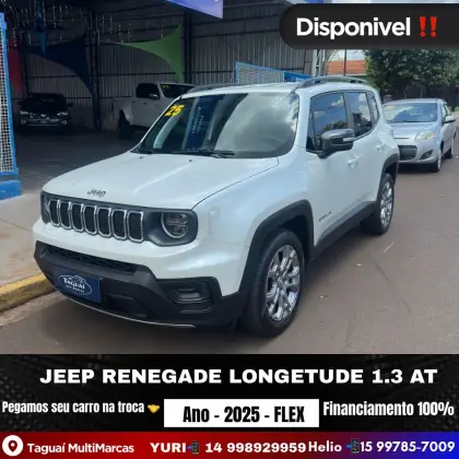 JEEP RENEGADE 1.3 T270 TURBO FLEX LONGITUDE AT6 JEEP RENEGADE 1.3 T270 TURBO FLEX LONGITUDE AT6