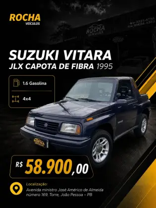 SUZUKI VITARA 1.6 JLX CANVAS TOP 4X4 8V GASOLINA 2P MANUAL