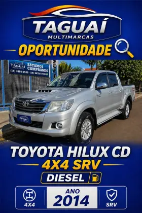 TOYOTA HILUX 3.0 SRV TOP 4X4 CD 16V TURBO INTERCOOLER DIESEL 4P AUTOMÁTICO