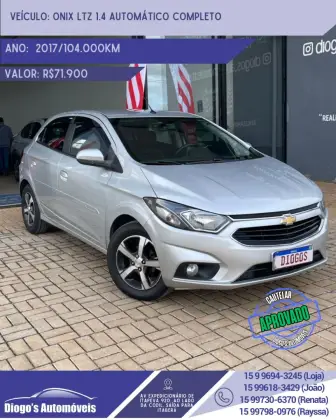 CHEVROLET ONIX 1.4 MPFI LTZ 8V FLEX 4P AUTOMÁTICO