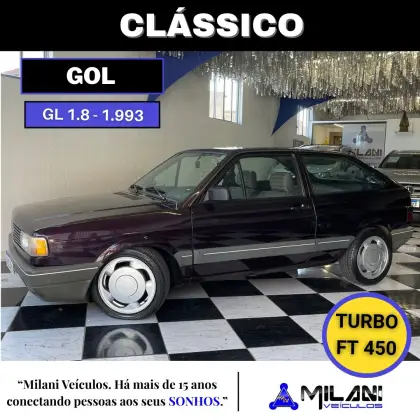 VOLKSWAGEN GOL 1.8 GL 8V ÁLCOOL 2P MANUAL VOLKSWAGEN GOL 1.8 GL 8V ÁLCOOL 2P MANUAL