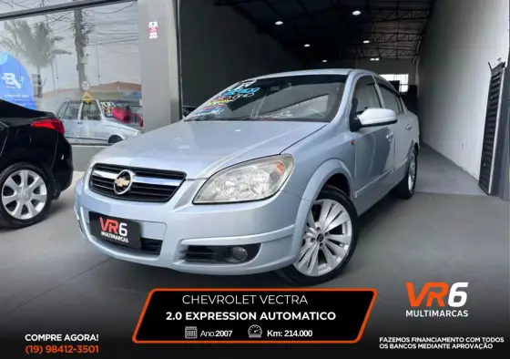 CHEVROLET VECTRA 2.0 MPFI EXPRESSION 8V FLEX 4P AUTOMÁTICO