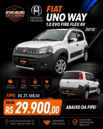 FIAT UNO 1.0 WAY 8V FLEX 4P MANUAL