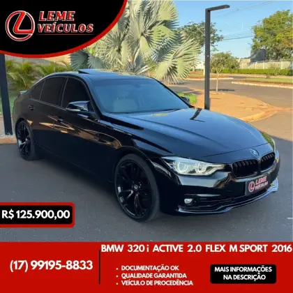 BMW 320i 2.0 SPORT 16V TURBO ACTIVE FLEX 4P AUTOMÁTICO BMW 320i 2.0 SPORT 16V TURBO ACTIVE FLEX 4P AUTOMÁTICO