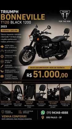 TRIUMPH-BONNEVILLE T120 BLACK 1200-2023