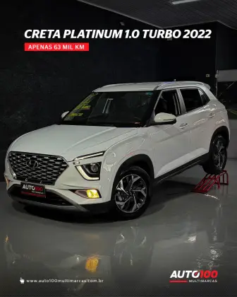 HYUNDAI CRETA 1.0 TGDI FLEX PLATINUM AUTOMÁTICO HYUNDAI CRETA 1.0 TGDI FLEX PLATINUM AUTOMÁTICO