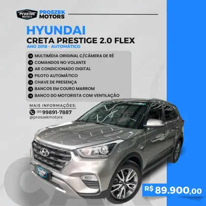 HYUNDAI CRETA 2.0 16V FLEX PRESTIGE AUTOMÁTICO