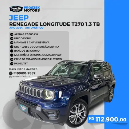 JEEP RENEGADE 1.3 T270 TURBO FLEX LONGITUDE AT6