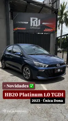 HYUNDAI HB20 1.0 TGDI FLEX PLATINUM AUTOMÁTICO HYUNDAI HB20 1.0 TGDI FLEX PLATINUM AUTOMÁTICO