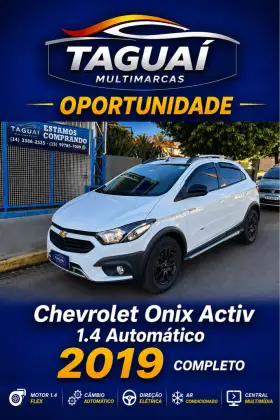 CHEVROLET ONIX 1.4 MPFI ACTIV 8V FLEX 4P AUTOMÁTICO CHEVROLET ONIX 1.4 MPFI ACTIV 8V FLEX 4P AUTOMÁTICO