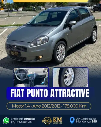 FIAT PUNTO 1.4 ATTRACTIVE 8V FLEX 4P MANUAL FIAT PUNTO 1.4 ATTRACTIVE 8V FLEX 4P MANUAL